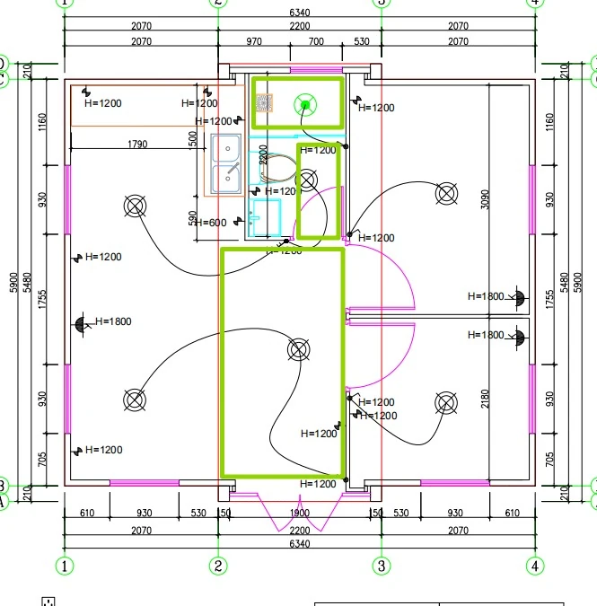 Supplied 20 ft technical plan reference